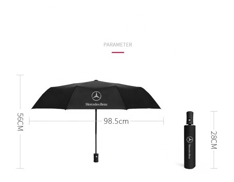 Wholesale promotional black 3 fold small sun Oem Custom folding clear rain uv automatic foldable umbrella logo print