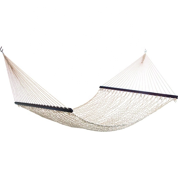 High quality Hanging double cotton rope soft hammock Portable Camping Hammock indoor garden hammock