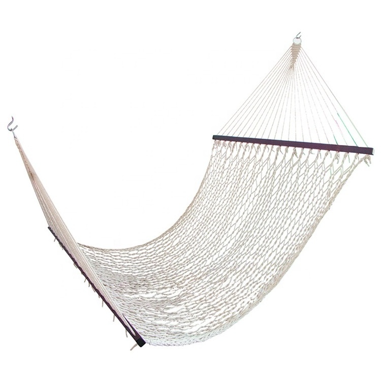 High quality Hanging double cotton rope soft hammock Portable Camping Hammock indoor garden hammock