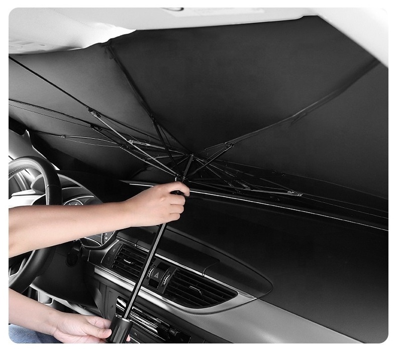 retractable anti UV Protection Car Umbrella Foldable Front window windshield sun shade Sunshade for car