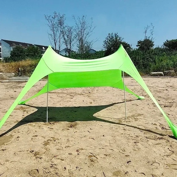 Aluminum Poles Shade Shelter Beach Tent Stretch Canopy Tent