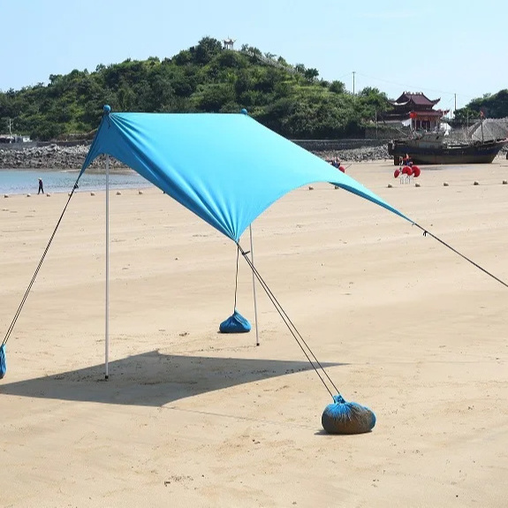 Portable Canopy Sail Large Sun Shade Outdoor Beach Tent