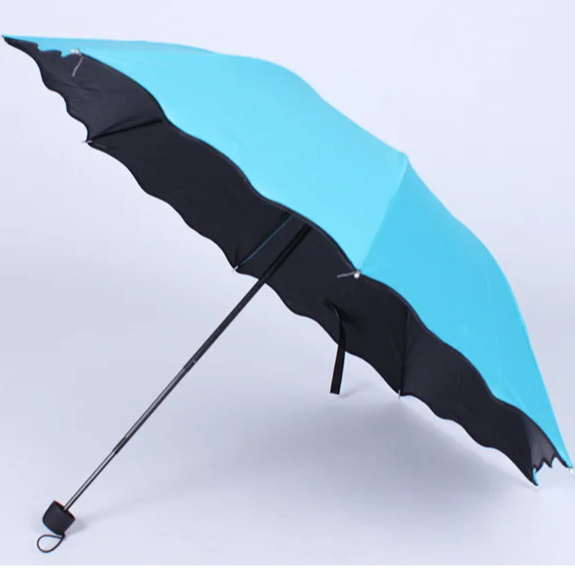 Magic umbrella Sun/rain protection folding umbrella with UV protection