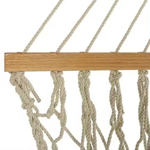 Cotton Boho Woven Rope Swing Hammock Hand-woven Mesh Hammock For Outdoor Yard Garden Camping