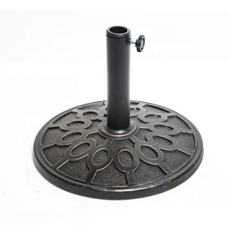 Patio umbrella stand resin base Weight Heavy Duty Outdoor Backyard Holder Garden Market