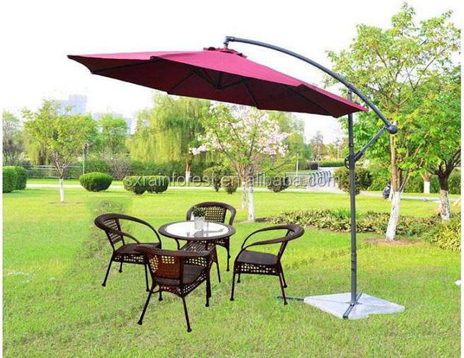 10' Luxury Custom Beach Banana Cantilever Hanging Garden Parasol Outdoor Patio Umbrella