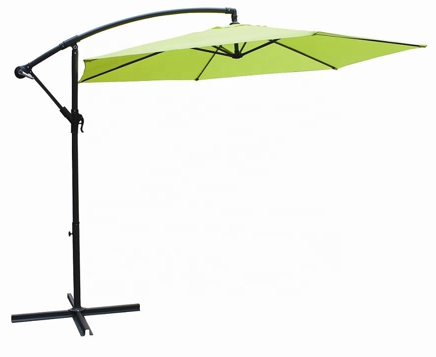 10' Luxury Custom Beach Banana Cantilever Hanging Garden Parasol Outdoor Patio Umbrella