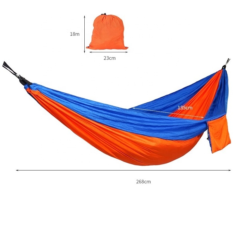 Nylon single double outdoor hiking Nylon Portable hanging Parachute Camping Tent Hammock bed