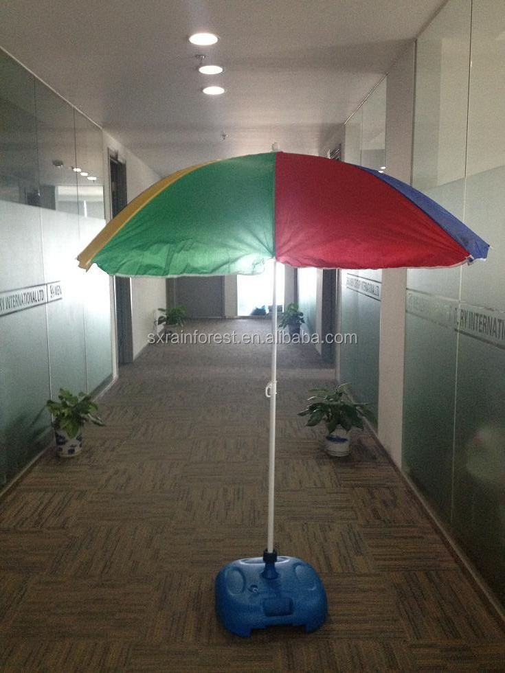 sun folding beach umbrella with umbrella base