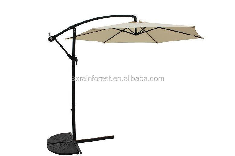 3m outdoor furniture parasol sun shade cantilever banana hanging umbrella