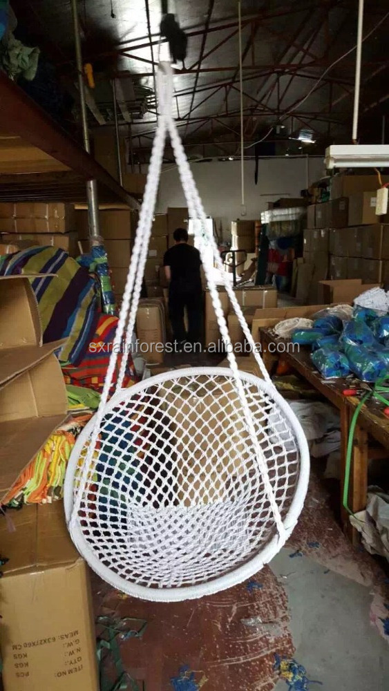 swing cotton rope hanging swing hammock