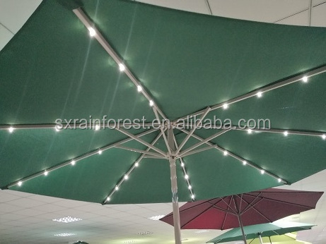 aluminum patio umbrella with led light Heavy Duty Large Outdoor Umbrella Garden Parasol Patio Umbrella