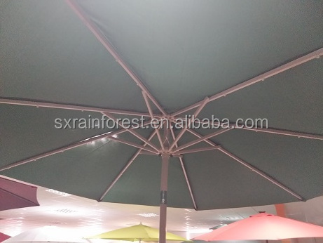 aluminum patio umbrella with led light Heavy Duty Large Outdoor Umbrella Garden Parasol Patio Umbrella