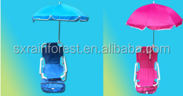 Factory cheap item to sell kids folding beach chair with umbrella and cooler bag