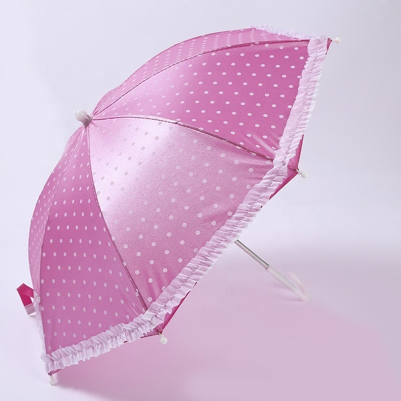 Pearl cloth polka dot cute kids umbrella RF-K32