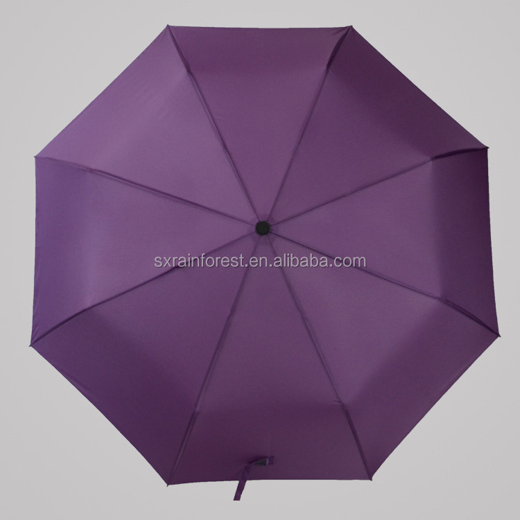 21 inch cheap many colors auto open close 3 folding umbrella RF-C037