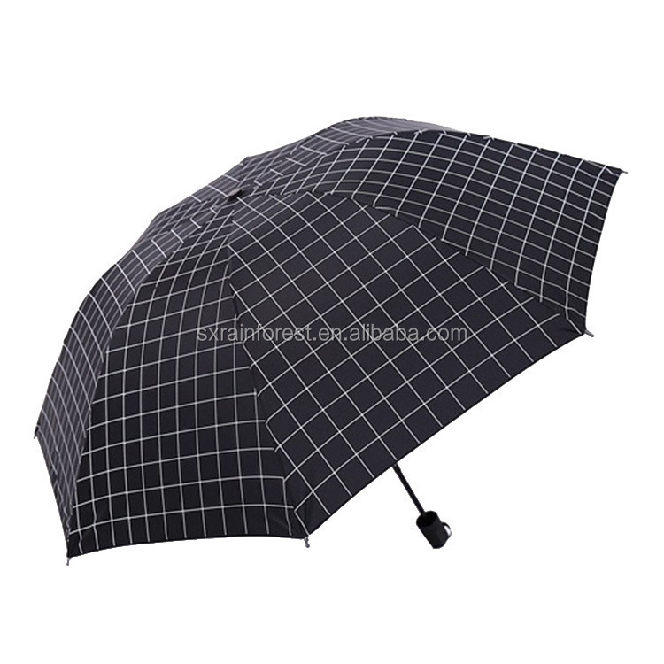 Wholesale Manual Open Outdoor 3 Fold Sunshade Umbrella With Vinyl Sunscreen Coating