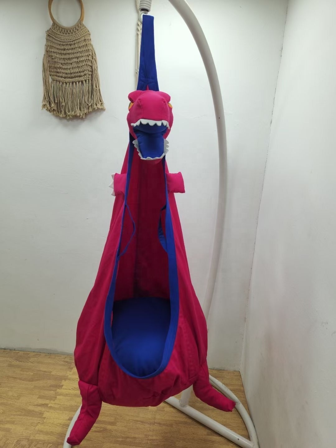 Dinosaur Children Hanging Hammock Kids Pod Swing Seat