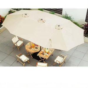 Large Sunshade Beach Macrame Garden Parasols Outdoor Commercial Patio Twins Umbrella