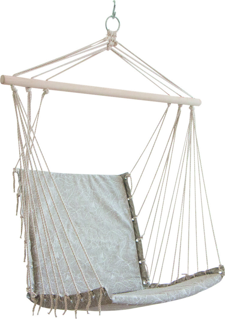 Printed Padded Canvas Hammock Chair Swing Hanging Chair for balcony columpios para jardin para adultos