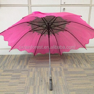 outdoor big size flower sun golf umbrella parasol