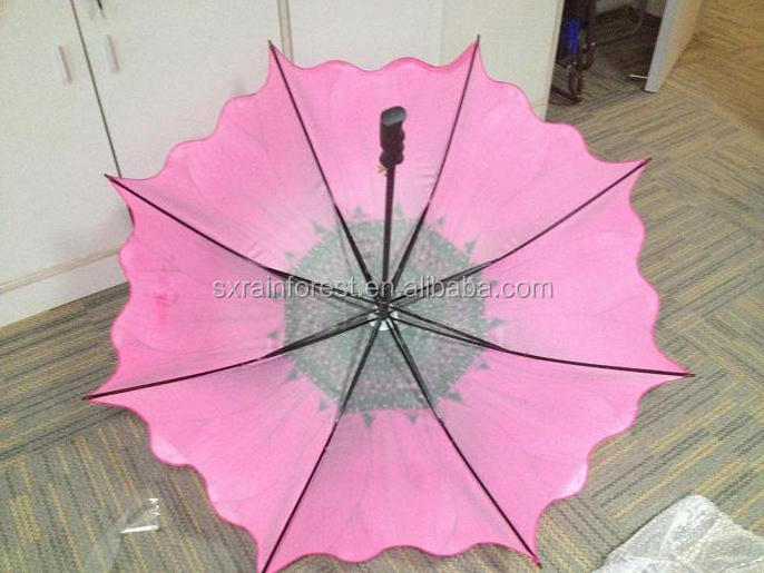 outdoor big size flower sun golf umbrella parasol