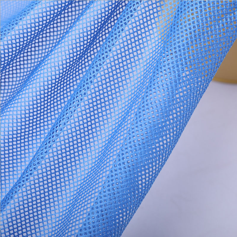 Factory Hot Sale  100% Polyester 2*2  Net Mesh Tulle Fabric For Sportswear Fishnet Mesh  Quick Drying Diamond Fabric