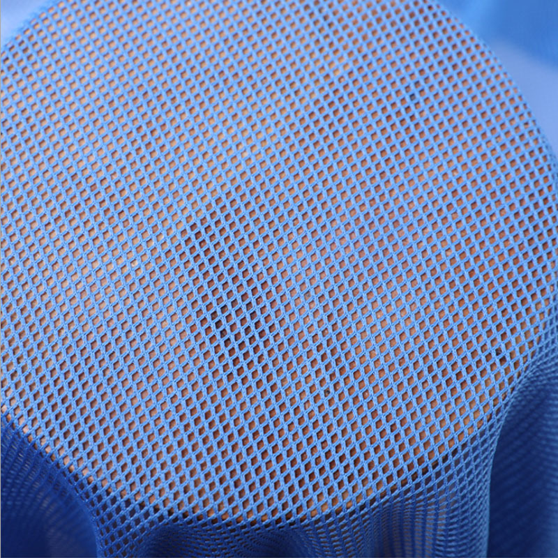 Factory Hot Sale  100% Polyester 2*2  Net Mesh Tulle Fabric For Sportswear Fishnet Mesh  Quick Drying Diamond Fabric