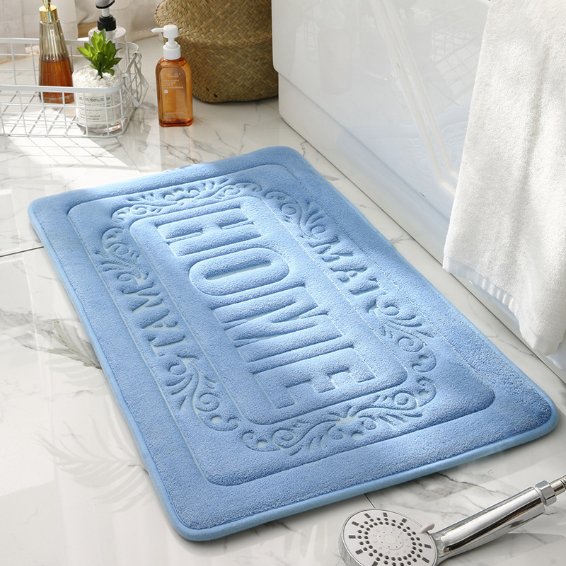 bathroom diatomaceous water absorbent rug set Diatom Mud Floor Mat anti slip absorb diatomite earth bath mat