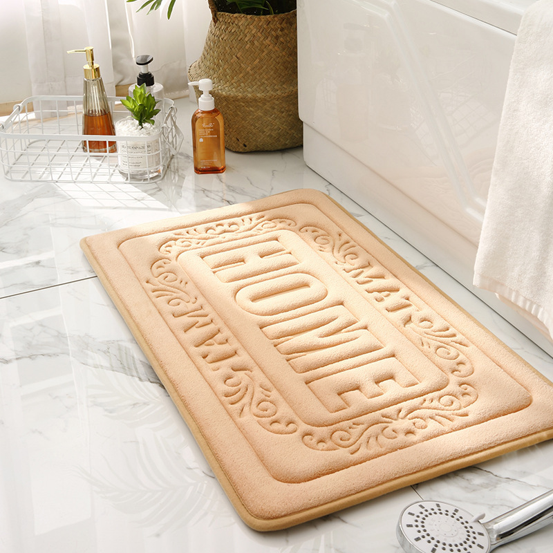 bathroom diatomaceous water absorbent rug set Diatom Mud Floor Mat anti slip absorb diatomite earth bath mat