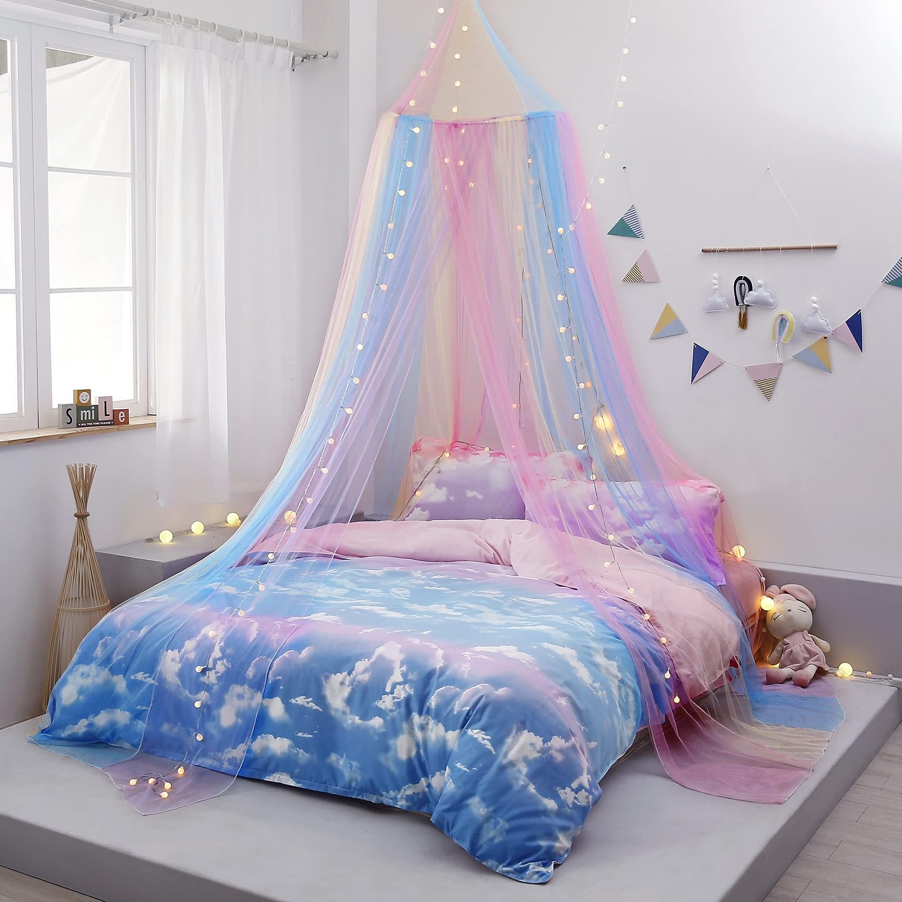 Wholesale Custom Bed Canopy 100% Polyester Large Baby Cheap Foldable Mosquito Bed Mosquito Net For Room Decoration