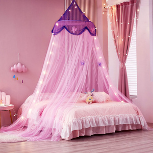 Wholesale Custom Bed Canopy 100% Polyester Large Baby Cheap Foldable Mosquito Bed Mosquito Net For Room Decoration