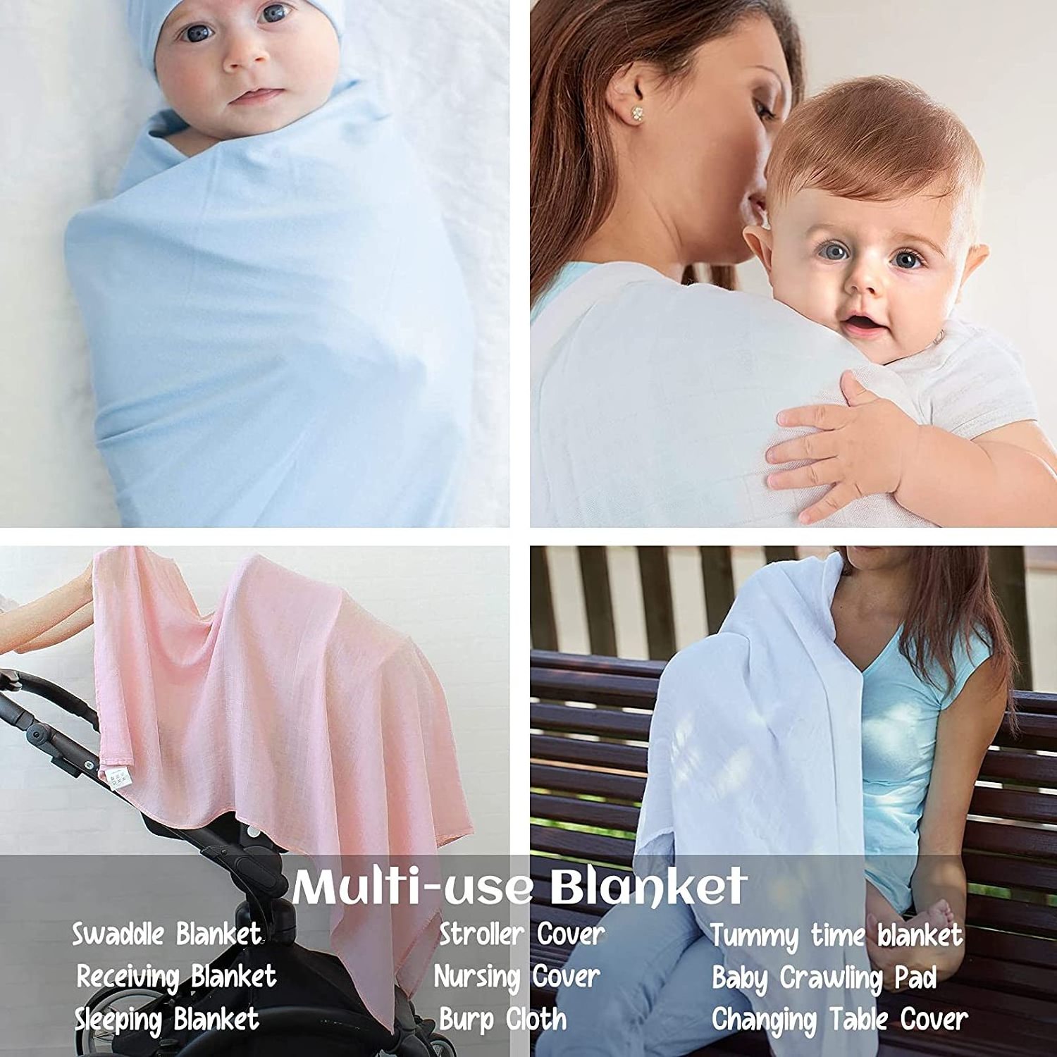 High Quality Hot Sale Bamboo Cotton Organic Native American Muslin Baby Blanket Soft Swaddle Wrap Swaddling Blankets For Newborn