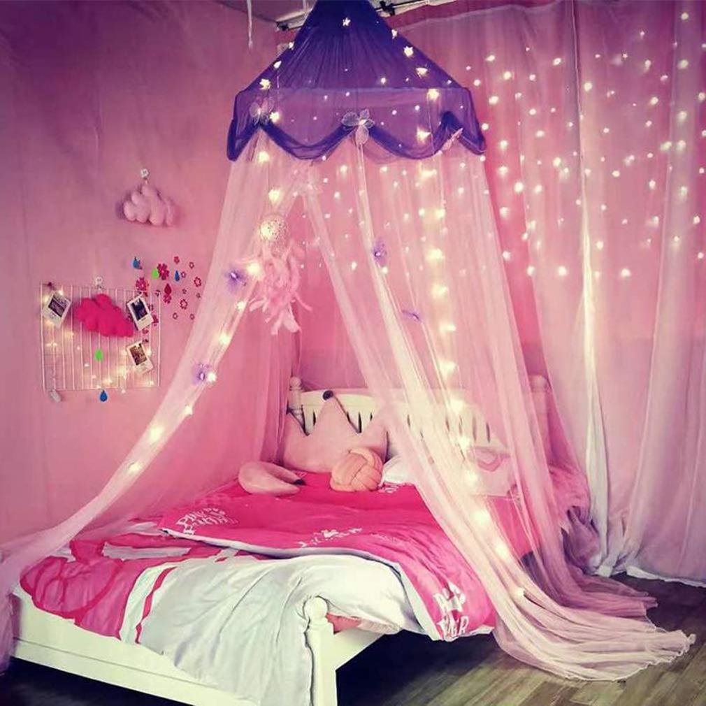 Wholesale Custom Bed Canopy 100% Polyester Large Baby Cheap Foldable Mosquito Bed Mosquito Net For Room Decoration