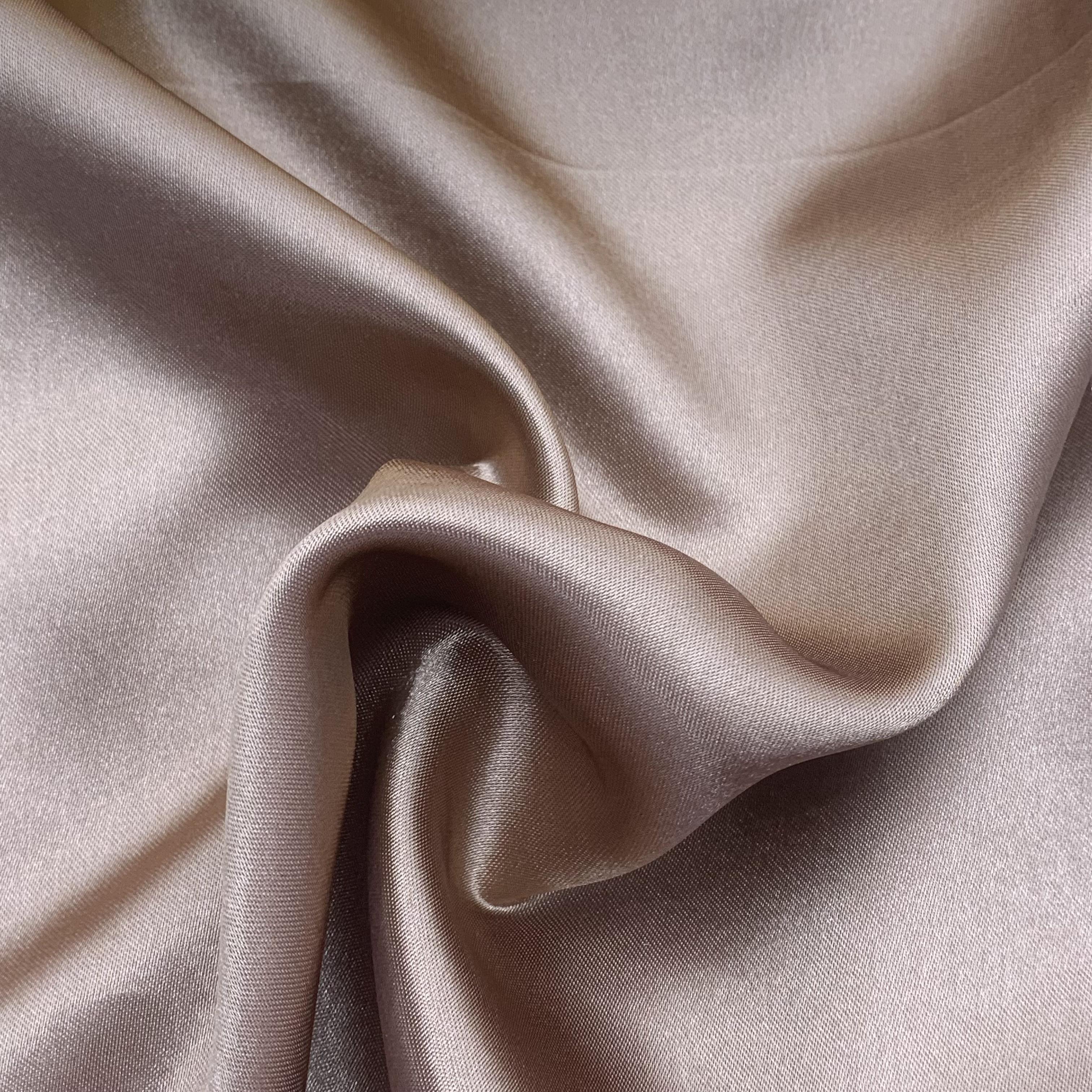 Imitated Silk Satin Fabric Dense Charmeuse Bridal Fabric Solid For Wedding Dress