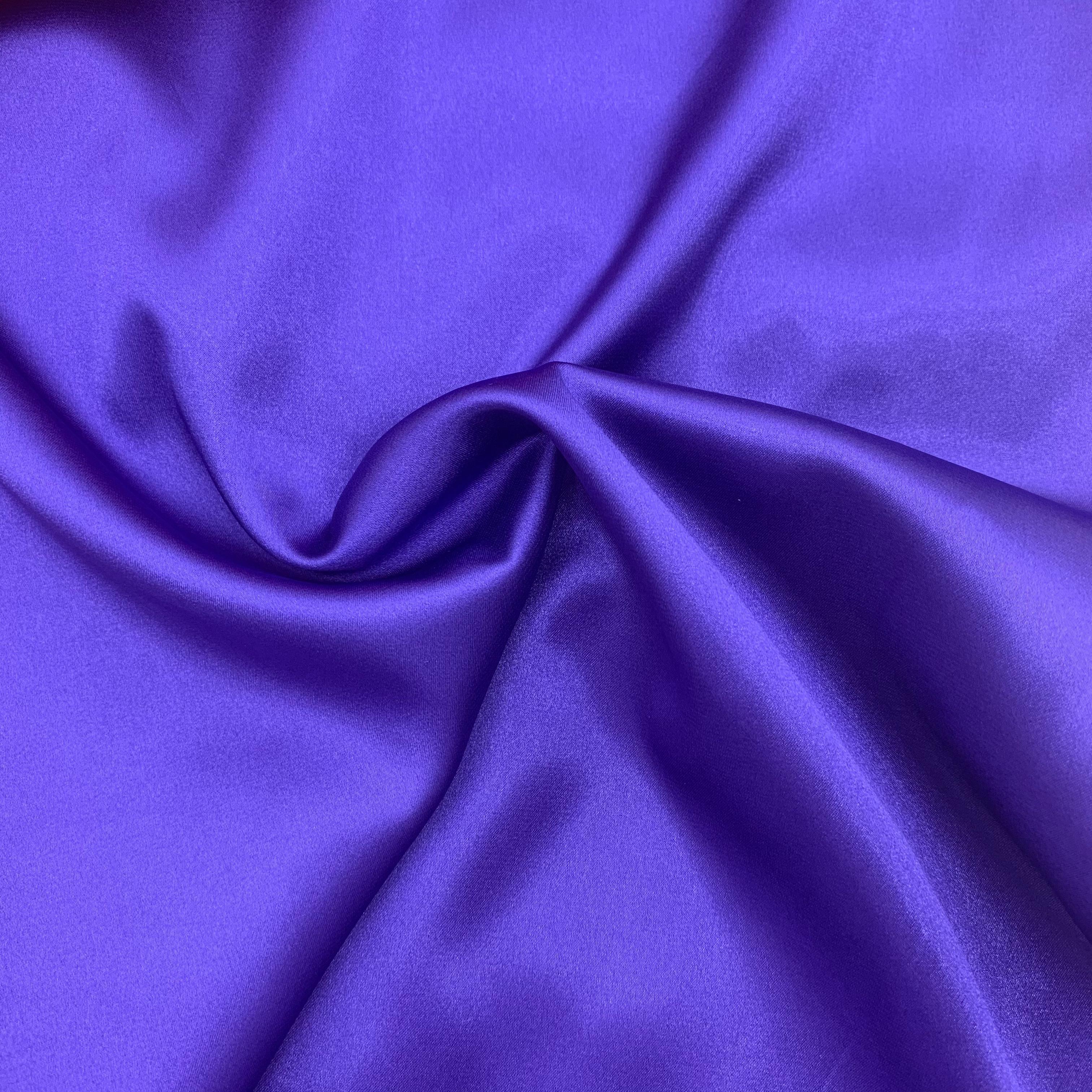 Imitated Silk Satin Fabric Dense Charmeuse Bridal Fabric Solid For Wedding Dress