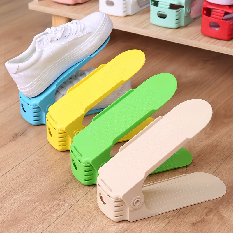 New Design Adjustable Plastic Shoe Rack Shoe Slots Organizer For Living Room