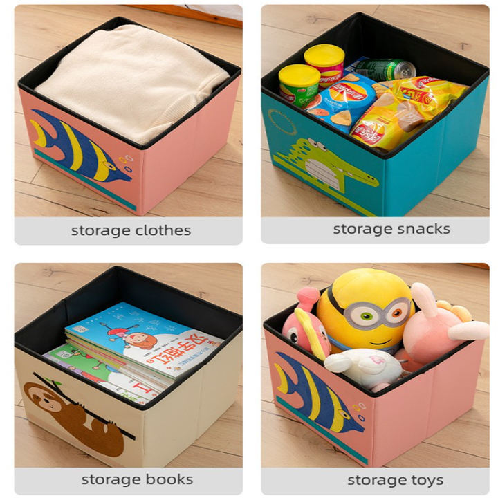 Wholesale Hot Selling Foldable Kids Toys Cloth Organizer Storage Box Sundries Organizer Closet Basket Bins Closet organizer