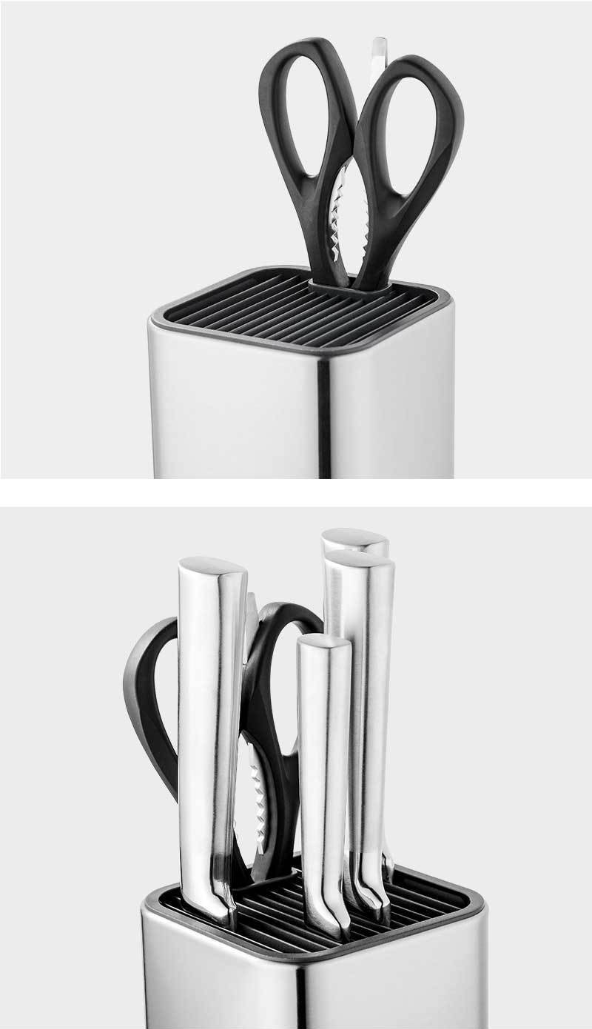 Hot Selling Knife Holder Rack Stainless Steel Kitchen Knife Block Set Universal Knife Block For Kitchen