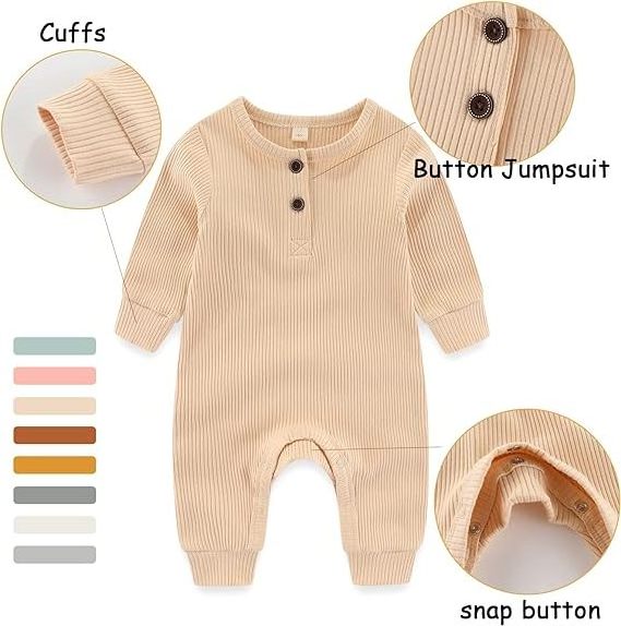 New Soft Baby Bodysuit Clothing Full Sleeve Cotton Baby Jumpsuit Baby Cotton Rompers