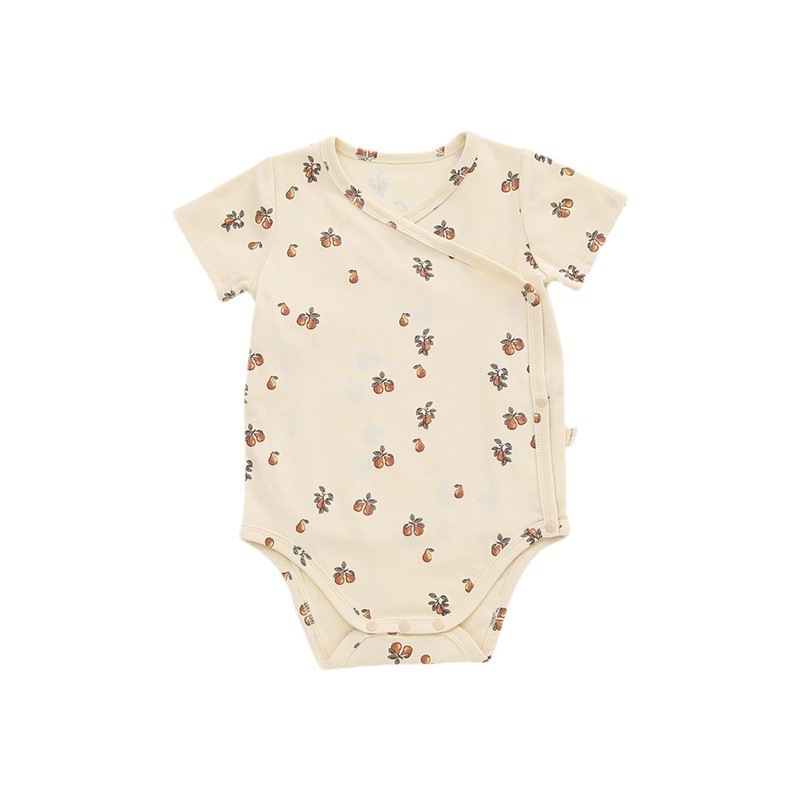 New Newborn Summer Shortsleeves Baby Cotton Clothes Printed  Baby Girl Romper Baby Jumpsuit Romper