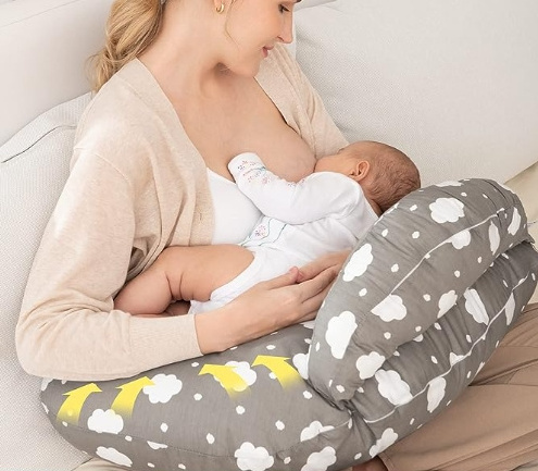 High Quality Newborn Baby Feeding Pillow PP Cotton Filled Nursing Arm Pillows for Breastfeeding