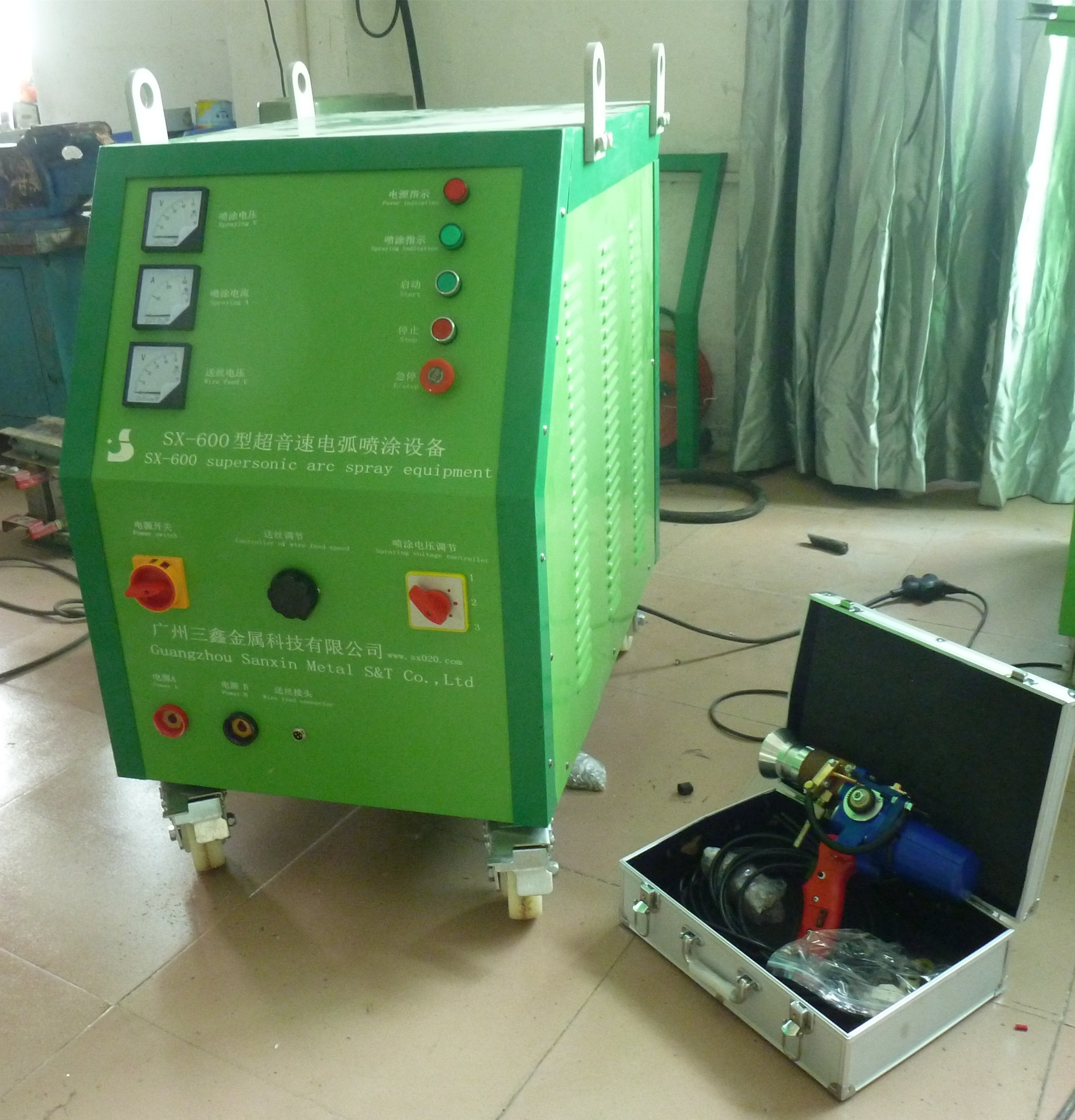 Metal zinc aluminum wire thermal spray machine, chrome painting system machine, chrome coating machine