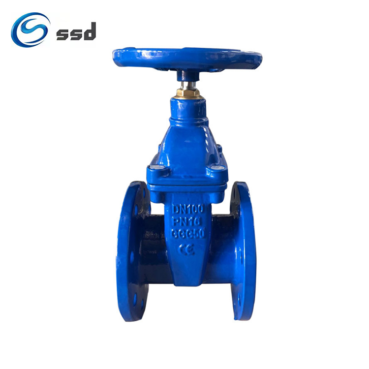 China large diameter flange gate valve Manual soft seal flange gate valve wheel handle