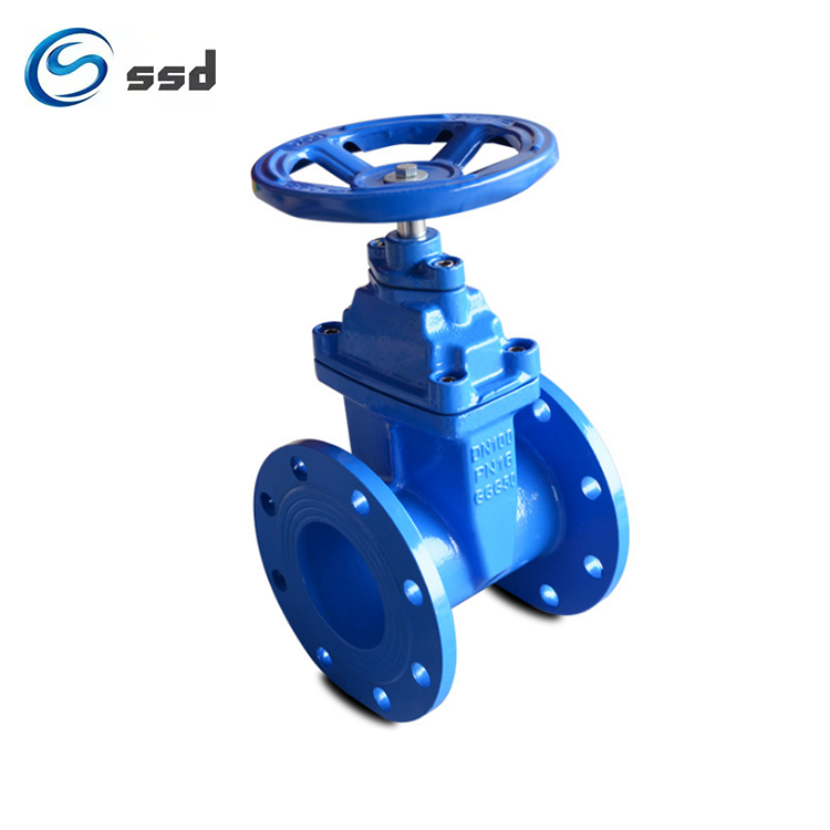 China large diameter flange gate valve Manual soft seal flange gate valve wheel handle