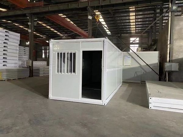 Wholesale 20ft 40ft folding container home office foldable hotel container home with 2 room shipping by 40HC container