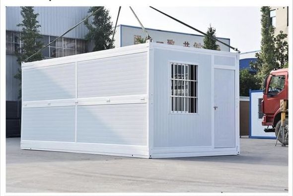 Wholesale 20ft 40ft folding container home office foldable hotel container home with 2 room shipping by 40HC container