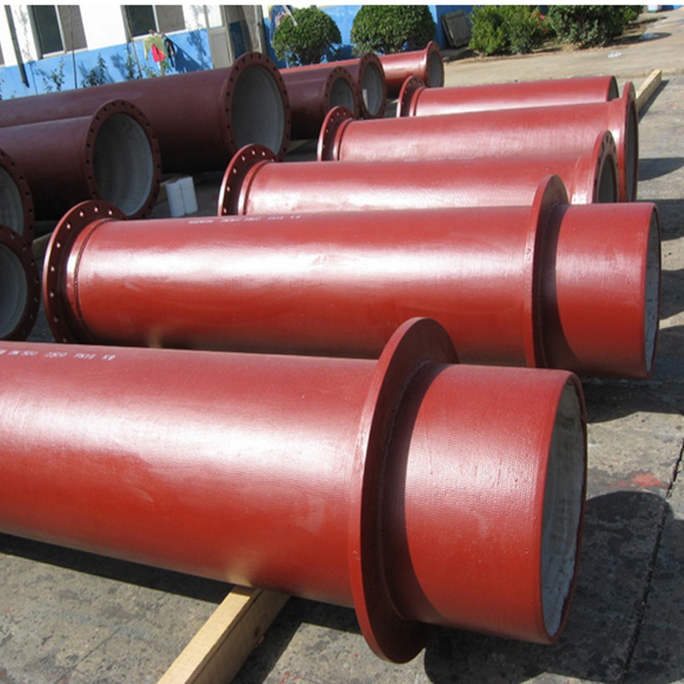 High quality ductile iron pipe fittings puddle double flange with puddle flange pipes