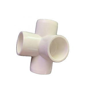 2021 wholesale 4 Way Tee Cross  pvc elbow pipe fittings 4 way pipe connector