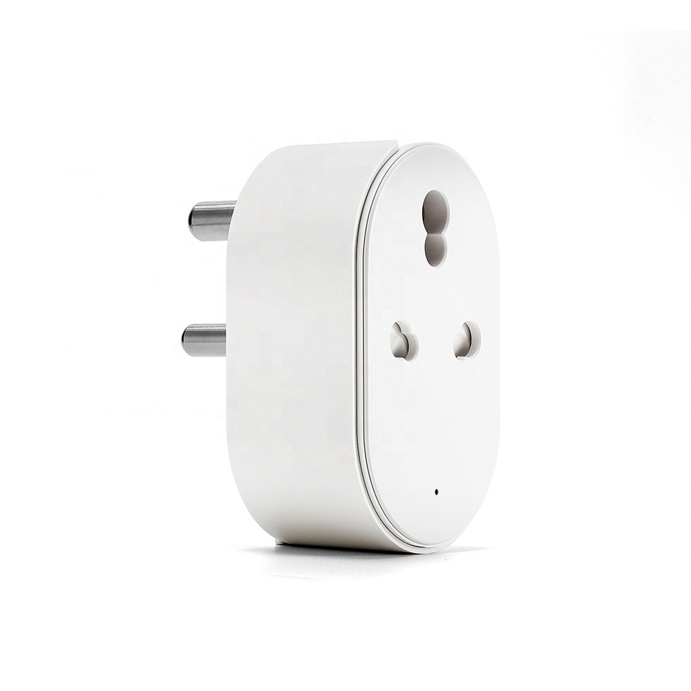 Smart Tuya Smart Plug Indian Standard With Energy Monitor Timing Function WIFI Socket 16A Electrical Plug Smart Life